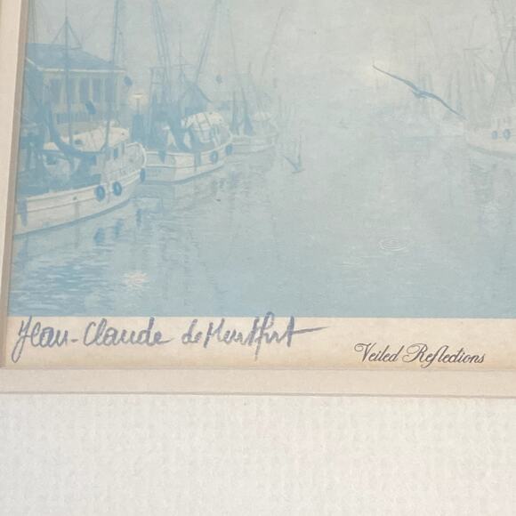 Jean Claude de Montfort Vintage Signed Framed Print "Veiled Reflections" - Picture 5 of 6